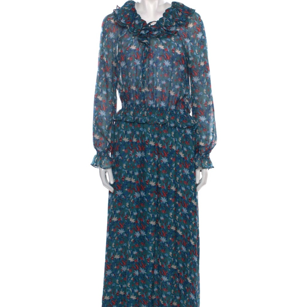 NWT Tanya Taylor Silk Floral Dress, Size 4